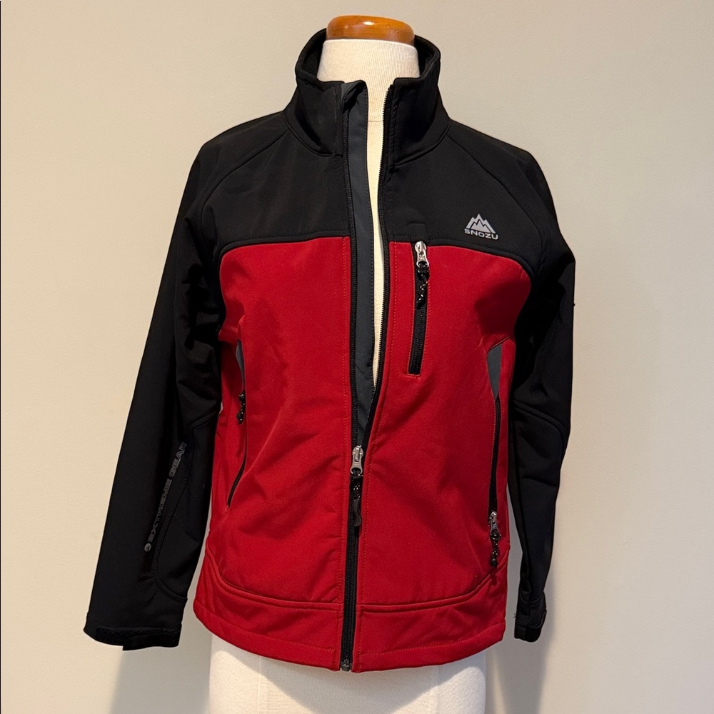 Snozu Red and Black Softshell Jacket